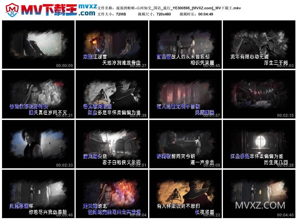 流浪的蛙蛙-山河知交_国语_流行_YE300595